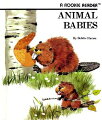 Provides drawings and names of baby animals, including a kitten, a fawn, a piglet, and a lamb.