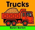 Brief text and illustrations present a variety of trucks and what they do.