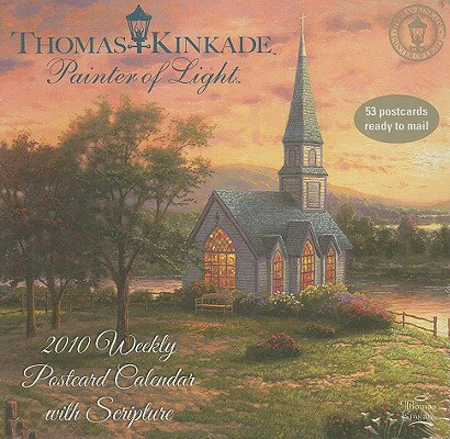 Thomas Kinkade Painter of Light with Scripture: 2010 Weekly Postcard Calendar CAL 2010-TK POSTCARD W/SCRIPT [ Thomas Kinkade ]