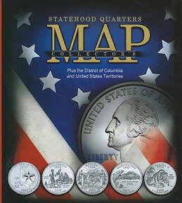 STATEHOOD QUARTERS COLLECTOR'S MAP(H) [ WHITMAN PUBLISHING ]