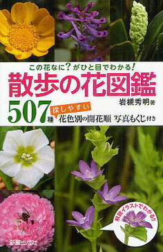 散歩の花図鑑　この花なに？がひと目でわかる！　507種探しやすい花色別の開花順写真もくじ付き／岩槻秀明【1000円以上送料無料】