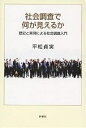 社会調査で何が見えるか 歴史と実例による社会調査入門/平松貞実【1000円以上送料無料】