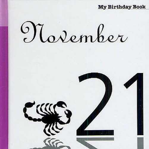【送料無料】マイ・バースデー・ブック 11月21日
