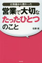 著者佐藤綾(著)出版社同文舘出版発売日2014年09月ISBN9784495527716ページ数217Pキーワードビジネス書 おきやくさまからおそわつたえいぎようでたいせつな オキヤクサマカラオソワツタエイギヨウデタイセツナ さとう あや サトウ アヤ9784495527716内容紹介ますます厳しさを増す「保険営業」の世界—しかし、お客様に対するほんの少しの「お役立ち精神」や、人とのご縁を大切にする気持ちがあれば、お客様は面白いほどあなたの周りに集まってくるようになる！保険営業で本当に必要なこと。選ばれる保険屋になるためにするべき行動。それらを、著者自身の体験にもとづいて、わかりやすく伝える！※本データはこの商品が発売された時点の情報です。目次1章 まずは、「人様のお役に立ちたい」という気持ちを育てよう/2章 ご縁を大切にすればこんなに売れる/3章 営業マンが守るべき“自分との約束”“お客様との約束”とは/4章 “感謝して生きる”を身につけよう/5章 待つことの大切さを知ればひと回り大きく成長できる/6章 お客様から選ばれる人になろう/7章 もう、クロージングはいらない！