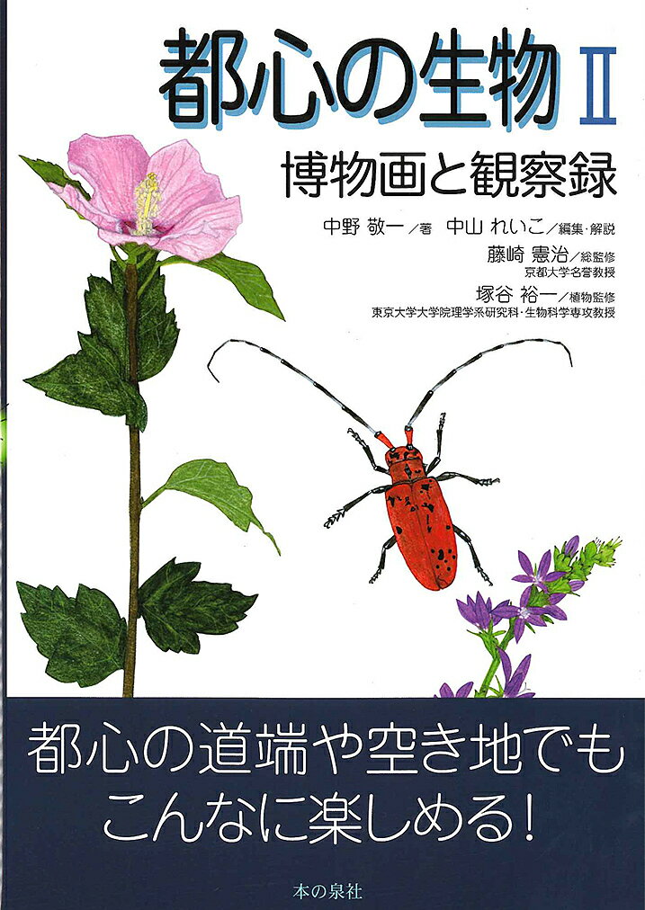 【送料無料】都心の生物 博物画と観察録 2／中野敬一／中山れいこ／・解説藤崎憲治