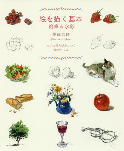 絵を描く基本鉛筆&(と)水彩 モノの見方が身につく20のドリル／醍醐芳晴【1000円以上送料無料】のサムネイル