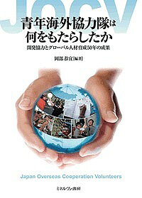 ※商品画像はイメージや仮デザインが含まれている場合があります。帯の有無など実際と異なる場合があります。著者岡部恭宜(編著)出版社ミネルヴァ書房発売日2018年05月ISBN9784623076215ページ数326Pキーワードせいねんかいがいきようりよくたいわなにおもたらした セイネンカイガイキヨウリヨクタイワナニオモタラシタ おかべ やすのぶ オカベ ヤスノブ9784623076215内容紹介国民参加型ODAであり、国際協力機構（JICA）が実施している青年海外協力隊。この事業は、途上国の人々に変化をもたらす開発協力と、グローバル社会で活躍する日本人の育成という二つの顔を持ち、1965年の発足から50年を超えた。本書は、様々な学問的視点から、隊員への意識調査やインタビュー、参与観察や一次資料等を駆使し、隊員の実際の活動のほか、事業の制度や組織を総合的に分析。協力隊の役割を捉え直し、その意義を検証する※本データはこの商品が発売された時点の情報です。目次青年海外協力隊の学際的研究/第1部 歴史と制度・組織/第2部 隊員は何をしたか—開発協力の担い手/第3部 隊員について知る—人材育成の成果/第4部 国際比較/国際ボランティアとしての青年海外協力隊—成果、提言、展望