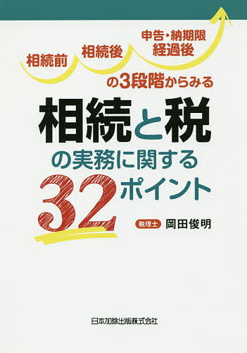 【送料無料】相続前,相続後,申告・納期限経過後の3段階からみる相続と税の実務に関する32ポイント／岡田俊明