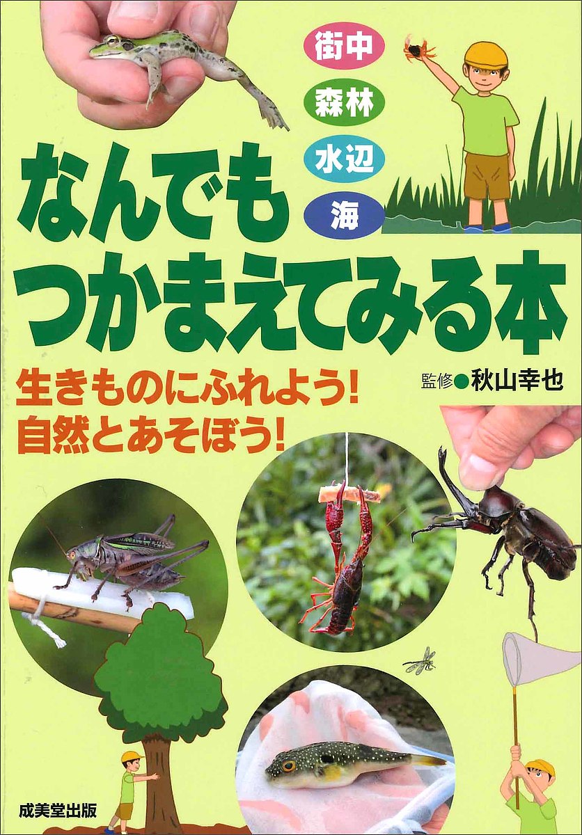 なんでもつかまえてみる本 街中 森林 水辺 海 生きものにふれよう!自然とあそぼう!／秋山幸也【1000円以上送料無料】