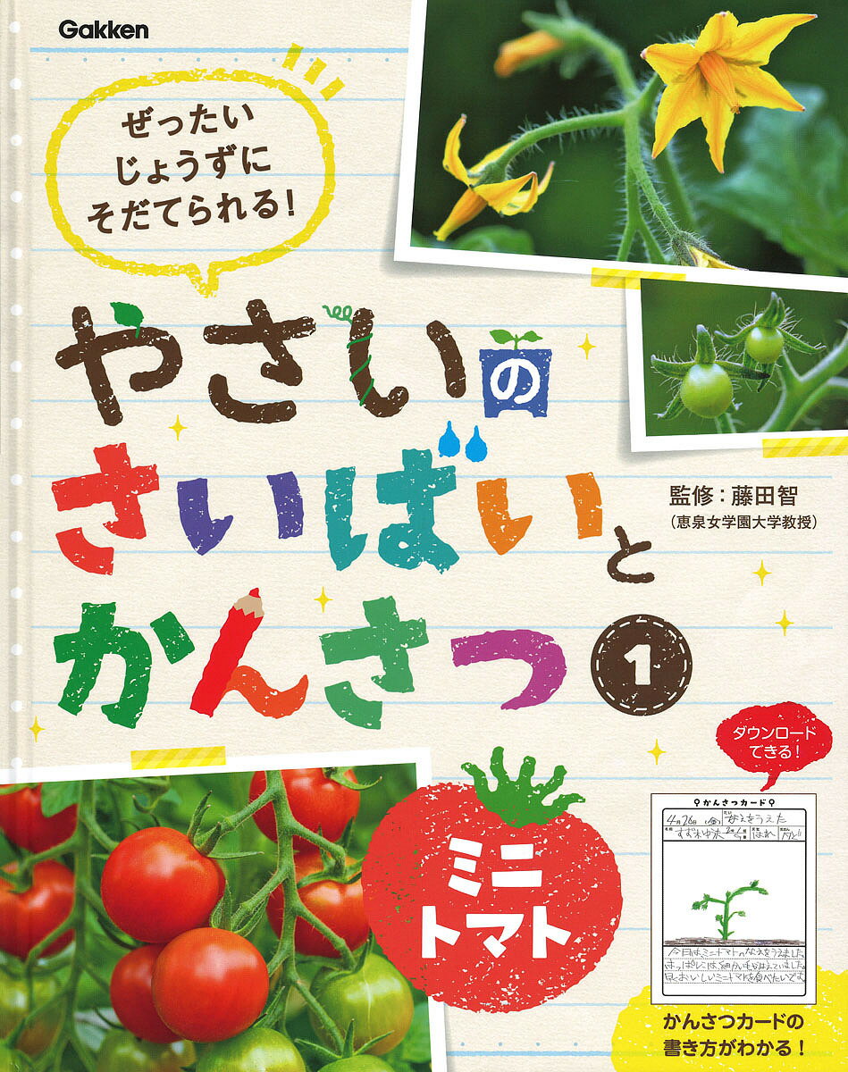 やさいのさいばいとかんさつ ぜったいじょうずにそだてられる! 1／藤田智【1000円以上送料無料】