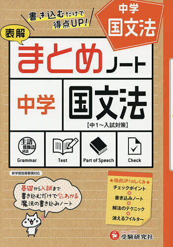 ※商品画像はイメージや仮デザインが含まれている場合があります。帯の有無など実際と異なる場合があります。著者中学教育研究会(編著)出版社増進堂・受験研究社発売日2021年ISBN9784424636861ページ数95Pキーワードちゆうがくこくぶんぽうまとめのーとひようかい チユウガクコクブンポウマトメノートヒヨウカイ ちゆうがく／きよういく／けんき チユウガク／キヨウイク／ケンキ9784424636861内容紹介〇書いて覚える書き込みノート式空欄に直接書き込みながら覚えるノート式で，各単元の基礎や学習ポイントがしっかり身につきます。〇高校入試にも対応基礎知識の問題から，応用問題，入試レベルの問題まで3段階で無理なく力がつけられるようになっています。また，巻末の「実戦模擬テスト」などで，実力を試すことができます。〇ていねいな解説の別冊解答取り外せる別冊解答編は，「くわしい解き方」や「解法のテクニック」で，ていねいな解説を加えています。※本データはこの商品が発売された時点の情報です。