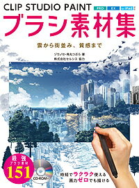 CLIP STUDIO PAINTブラシ素材集 雲から街並み、質感まで／ゾウノセ／角丸つぶら【1000円以上送料無料】