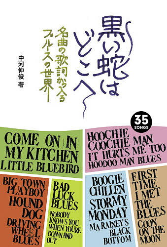 黒い蛇はどこへ 名曲の歌詞から入るブルースの世界／中河伸俊【1000円以上送料無料】