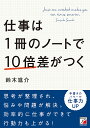 著者鈴木進介(著)出版社明日香出版社発売日2021年10月ISBN9784756921758ページ数257Pキーワードビジネス書 しごとわいつさつののーとでじゆうばい シゴトワイツサツノノートデジユウバイ すずき しんすけ スズキ シンスケ9784756921758内容紹介ノートをメモ帳代わりにしか使っていない。 そんなビジネスパーソンは多いでしょう。 しかし使い方次第で、仕事の効率や成果が何倍も変わってきます。 ビジネスパーソンがやるべきノートの使い方とその効果をわかりやすく、 誰もが使うシーンやテーマ別にノートでの整理法を紹介します。 世の中は、グローバル化とAI社会の中で、時代のスピードが加速する一方です。 このような環境の変化によって、振り回され、悩み、 苦しんでいる人も多くいることでしょう。 そこで本書では、ノートを使って脳内をスッキリさせ、 仕事や人生の悩みを解決する方法を示しました。 「考えごとが多くてゴチャゴチャになった頭をスッキリさせたい」 「目標が達成できない」 「提案書やプレゼンがうまくまとまらない」 「問題解決するためのアイデアが出てこない」 「先が見えない時代に生きる指針を明確にしたい」 「悩みは書き出せばいいと聞くけれど、やり方がわからない」 このような悩みを持っていませんか。 これらを解決するには、1冊のノートと1本のペンがあれば十分です。 ノートを使うことにより脳内整理が促され、 自分が今何をするべきかの答えが導かれます。 そのプロセスを本書では詳しく説明しました。※本データはこの商品が発売された時点の情報です。目次第1章 書くことが人生を作り出す/第2章 脳内を整理するノートの作法/第3章 キャリアを切り拓く「目標ノート」/第4章 第一歩目が軽くなる「行動ノート」/第5章 今に集中できる「振り返りノート」/第6章 悩みを最小化できる「解決ノート」/第7章 勝利をたぐり寄せる「プレゼンノート」/第8章 インプットを成果に変える「アウトプットノート」