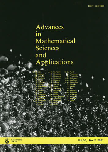 Advances in Mathematical Sciences and Applications Vol.30,No.2(2021)【1000円以上送料無料】