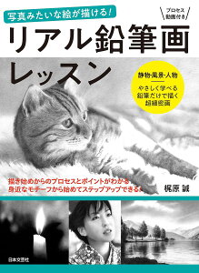 リアル鉛筆画レッスン 写真みたいな絵が描ける! 静物・風景・人物 やさしく学べる鉛筆だけで描く超細密画/梶原誠【1000円以上送料無料】
