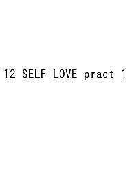 【送料無料】12 SELF-LOVE pract 1