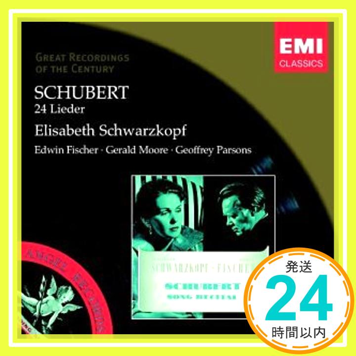 【中古】24 Lieder [CD] Schubert、 Schwarzko