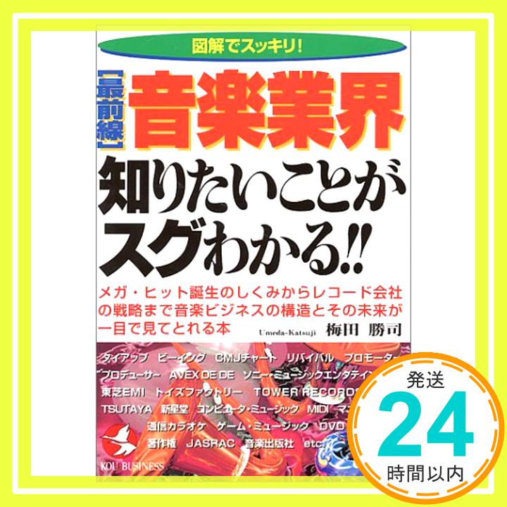 【中古】「最前線」音楽業界知りたいことがスグわかる!!—図解でスッキリ! (KOU BUSINESS) 梅田 勝司「1000円ポッキリ」「送料無料」「買い回り」