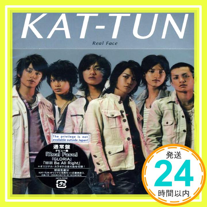 【中古】Real Face (通常盤) CD KAT-TUN スガシカオ 久保田洋司 JOKER 長岡成貢 CHOKKAKU 原一博「1000円ポッキリ」「送料無料」「買い回り」