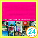 【中古】ABSOLUTE VALUE CD 中谷美紀「1000円ポッキリ」「送料無料」「買い回り」