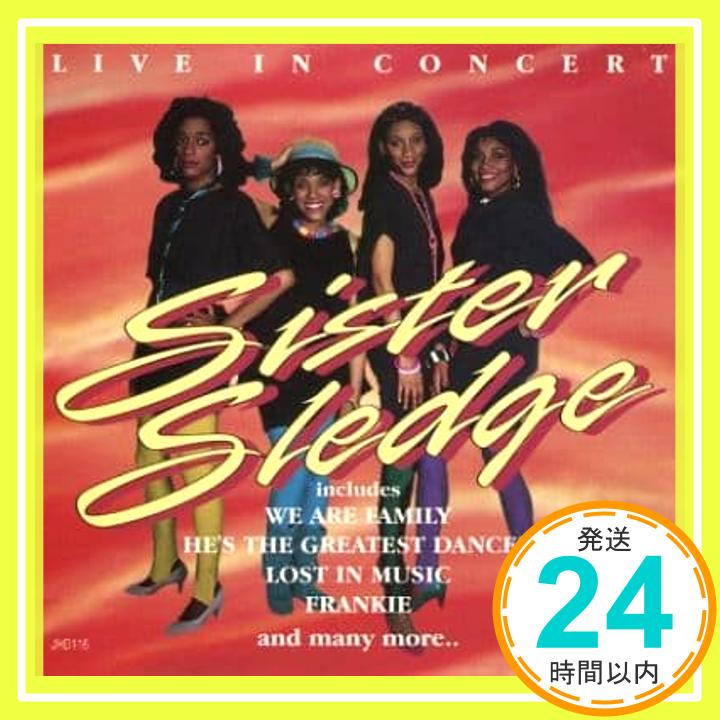 【中古】Live in concert CD Sister Sledge「1000円ポッキリ」「送料無料」「買い回り」