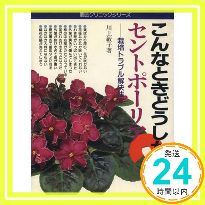 【中古】こんなときどうしたら セントポーリア―栽培トラブル解決法 (園芸クリニックシリーズ) ペーパーバック 川上 敏子「1000円ポッキリ」「送料無料」「買い回り」