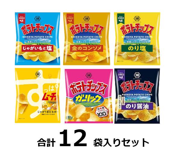 訳あり湖池屋ポテトチップス6種セット各味2入 賞味期限:2024/7/12