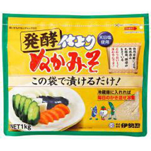 【オフプライス まとめ買い】 伊勢惣 仕上りぬかみそ 1kg 【購入入数10個】