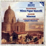 【中古】 パレストリーナ:教皇マルチェルスのミサ曲/アレグリ:ミゼレーレ 他(SHM−CD)/サイモン・プレストン(cond),ウェストミンスター大寺院聖歌隊
