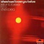 【中古】 【輸入盤】Where　Have　I　Known　You　Before／チック・コリア＆リターン・トゥ・フォーエヴァー