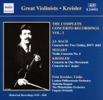 【中古】 【輸入盤】Complete　Concerto　Recordings　3／Anonymous　String　Quartet,　London　Philharmonic　Orchestra,　Fritz　Kreisler,　Johann