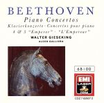  Piano　Concerti　4　＆　5／Beethoven（アーティスト）,Galliera（アーティスト）,Philharmonia（アーティスト）