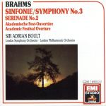 【中古】 【輸入盤】Brahms：Symphony 3／Brahms（アーティスト）,Boult（アーティスト）