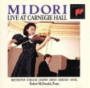 【中古】 【輸入盤】Midori Live at Carnegie Hall/Midori(アーティスト),RobertMcdonald(アーティスト)