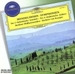  Mendelssohn：　Symphonies　3　＆　4　／　Karajan，　Berlin　Philharmonic　Orchestra／ヘルベルト・フォン・カラヤン,ベルリン・フィルハーモニー管弦楽団,FelixM