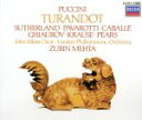 【中古】 【輸入盤】Puccini：Turandot／Pavarotti（アーティスト）,Sutherland（アーティスト）,Caballe（アーティスト）,Mehta（アーティスト）,LondonPhilharm（アーティスト）