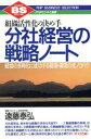 【中古】 分社経営の戦略ノート 組織活性化の決め手　経営の多角化に成功する管理・運営の全ノウハウ PHPビジネス選書／遠藤泰弘【著】