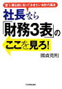 【中古】 社長なら「財務3表」のここを見ろ！ “勘”に頼る前に知っておきたい会計の基本／國貞克則【著】