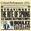 【中古】 【輸入盤】Stravinsky：　The　Rite　Of　Spring　（La　Sacre　Du　Printemps）／ピエール・ブーレーズ,Stravinsky（アーティスト）,ClevelandOrchestra（アーティスト） 【中古】afb