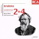 【中古】 【輸入盤】Brahms；Symphonies 2 ＋ 4／Wand（アーティスト）,NdrSo（アーティスト）