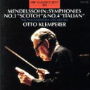 【中古】 メンデルスゾーン:交響曲第3番「スコットランド」・第4番「イタリア」/オットー・クレンペラー