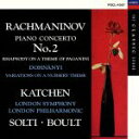 【中古】 ラフマニノフ：ピアノ協奏曲第2番　ハ短調　Op．18／ジュリアス・カッチェン,ロンドン交響楽団,ゲオルグ・ショルティ,ロンドン・フィルハーモニー管弦楽団,エイドリアン・ボールト