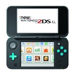 【中古】 Newニンテンドー2DS LL：ブラック×ターコイズ（JANSBAAA）／本体（携帯ゲーム機）