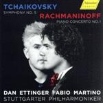 【中古】 チャイコフスキー:交響曲第5番、ラフマニノフ:ピアノ協奏曲第1番/ファビオ・マルティーノ(p),ダン・エッティンガー(cond),シュトゥットガルト・フィルハーモニー管弦楽団