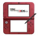 【中古】 Newニンテンドー3DS LL：メタリックレッド（REDSRAAA）／本体（携帯ゲーム機）