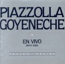 【中古】 ピアソラ=ゴジェネチェ・ライヴ1982/アストル・ピアソラ,ロベルト・ゴジェネチェ