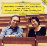 【中古】 シューマン：ピアノ協奏曲　op．54、ピアノ五重奏曲　op．44／マリア・ジョアン・ピレシュ,ヨーロッパ室内管弦楽団,クラウディオ・アバド（指揮）,オーギュスタン・デュメイ（ヴァイオリン）,ルノー・カプソン（ヴァイオリン）,ジェラール