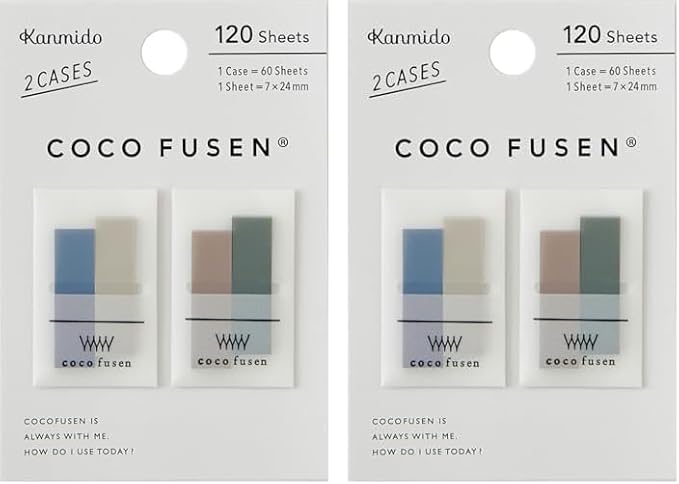 ココフセン ミニ COLOR ストーンS 付箋 マーカー フィルムふせん 小さい 透明 ケース入り 携帯 便利 か..