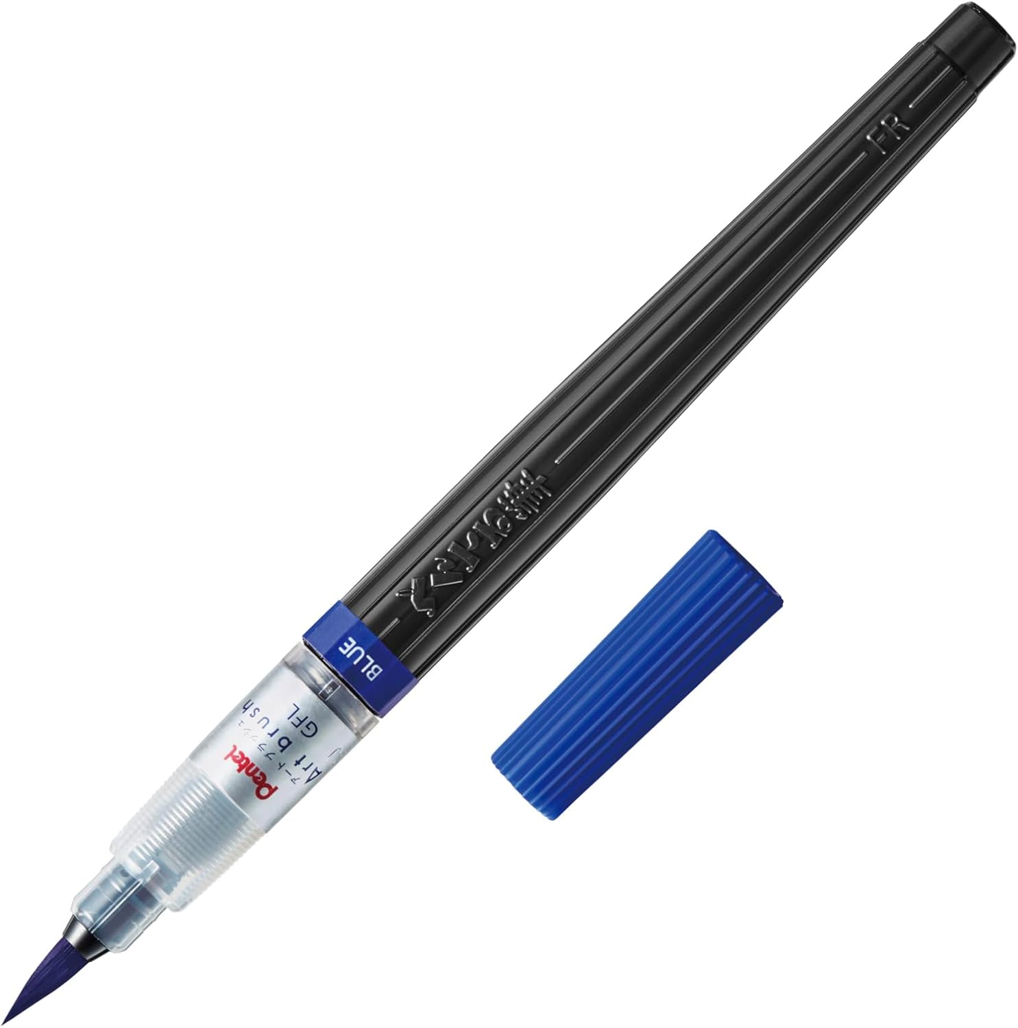 ぺんてる アートブラッシュ XGFL-103 ブルー 中字 水性染料インキ カラー筆ペン 鮮やかな発色 水彩表現..